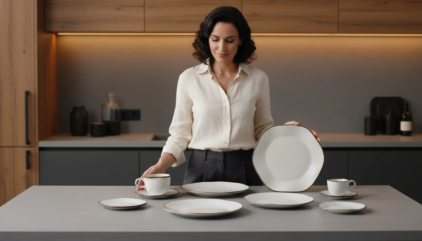 Aparelho de jantar para quem recebe visitas com frequência