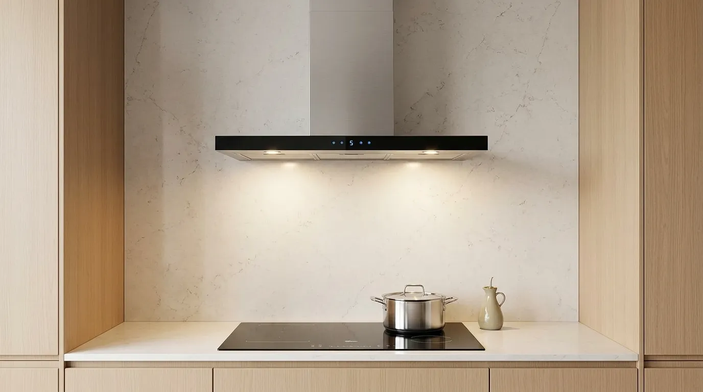 Coifa de Parede com Vidro Temperado Curvo: Esse Acabamento Afeta a Eficiência ou é Só Estética?